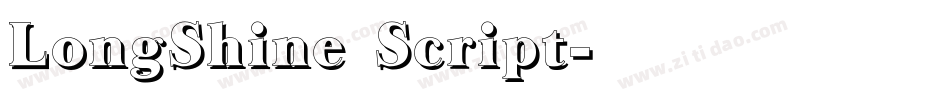 LongShine Script字体转换